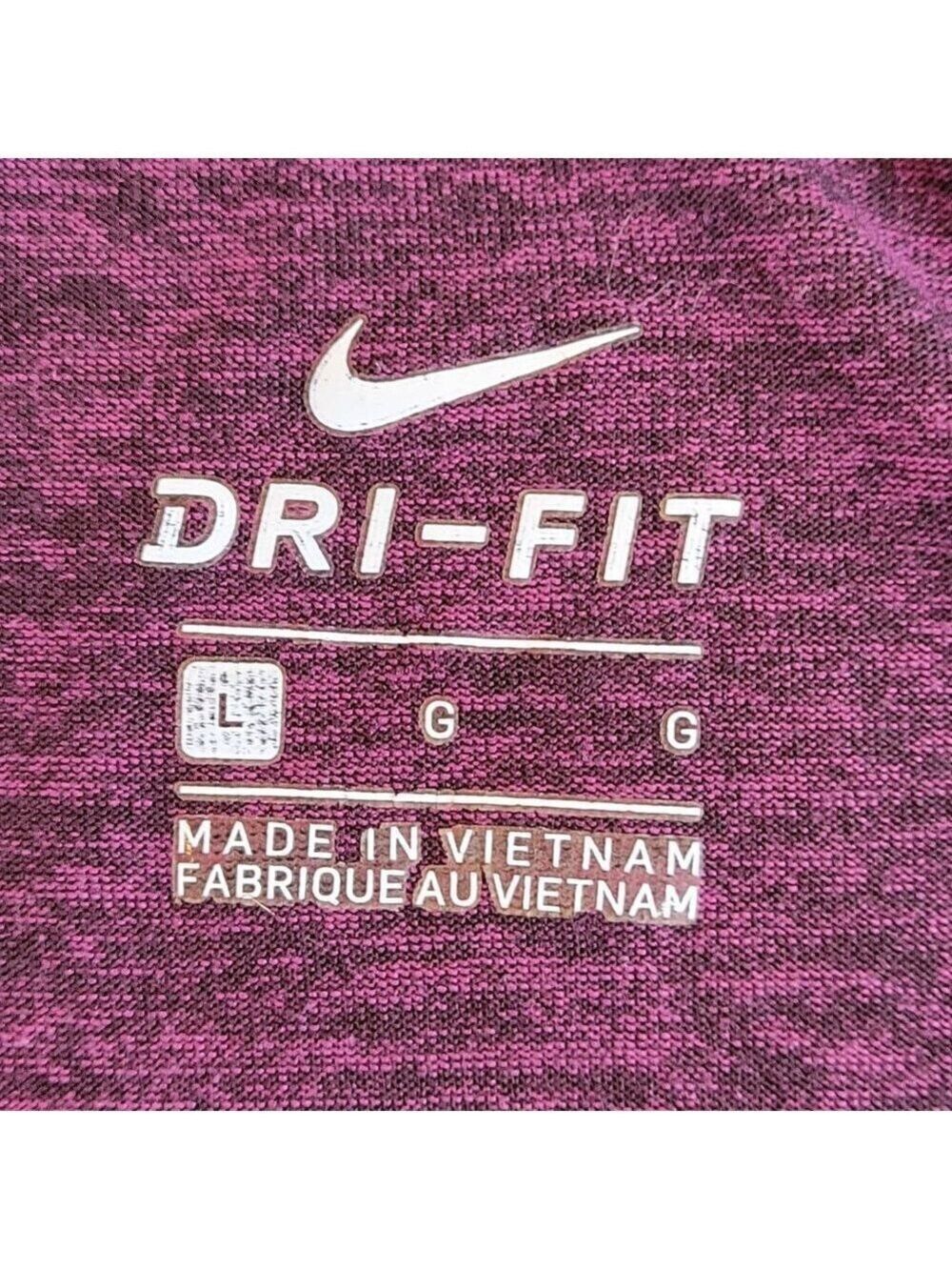 Nike Dri Fit Short Sleeve Athletic T-Shirt Magenta Top Women's Size L - Picture 10 of 13